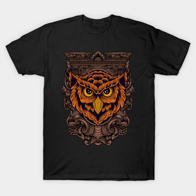 owl design T-Shirt by PaperHead